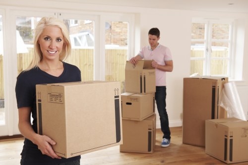 Removal team helping with a flat move in Haringey