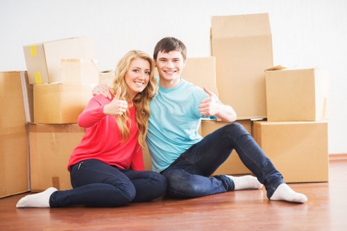 Customer booking a removals van service