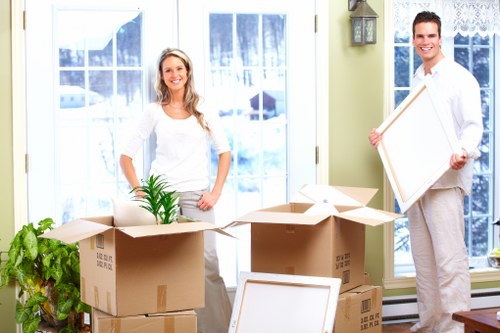 Loaded moving truck prepared for a Haringey property move