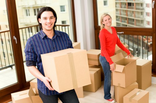 Preparing furniture and boxes for a Haringey house move